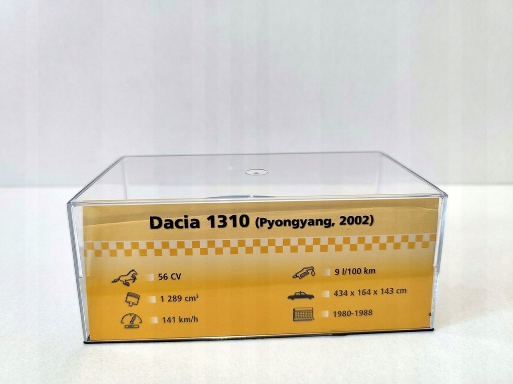Model kolekcjonerski DACIA 1310 - 2002 ( Pjongjang Taxi ) Altaya / IXO 1:43 Model kolekcjonerski DACIA 1310 - 2002 ( Pjongjang Taxi ) Altaya / IXO 1:43