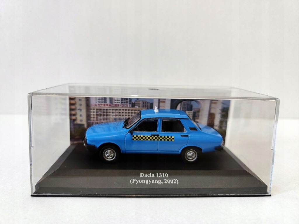 Model kolekcjonerski DACIA 1310 - 2002 ( Pjongjang Taxi ) Altaya / IXO 1:43 Model kolekcjonerski DACIA 1310 - 2002 ( Pjongjang Taxi ) Altaya / IXO 1:43