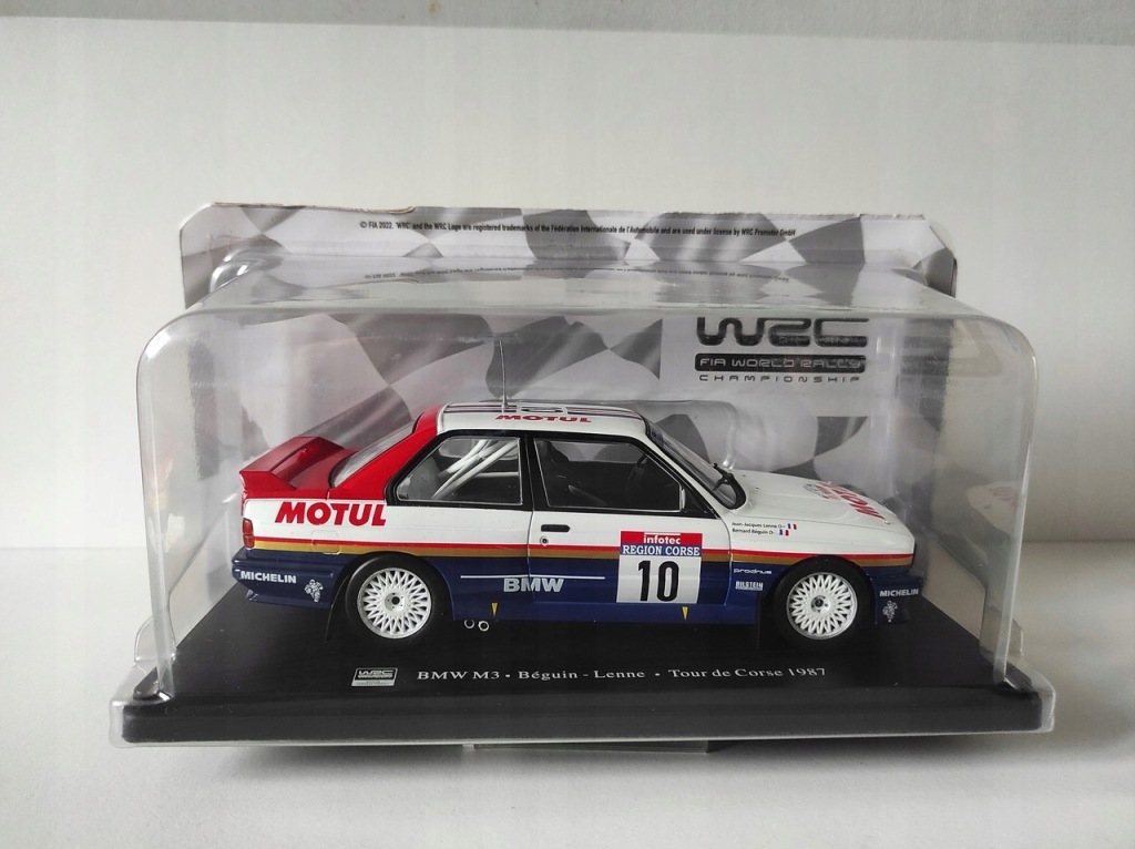 Model kolekcjonerski BMW M3 E30 Rallye Tour de Corse 1987 Beguin - Lenne 1:24 Model kolekcjonerski BMW M3 E30 Rallye Tour de Corse 1987 Beguin - Lenne 1:24
