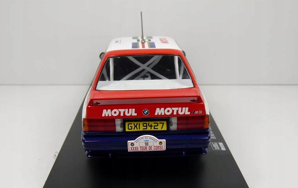 Model kolekcjonerski BMW M3 E30 Rallye Tour de Corse 1987 Beguin - Lenne 1:24 Model kolekcjonerski BMW M3 E30 Rallye Tour de Corse 1987 Beguin - Lenne 1:24