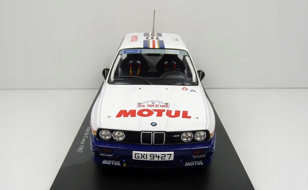 Model kolekcjonerski BMW M3 E30 Rallye Tour de Corse 1987 Beguin - Lenne 1:24 Model kolekcjonerski BMW M3 E30 Rallye Tour de Corse 1987 Beguin - Lenne 1:24