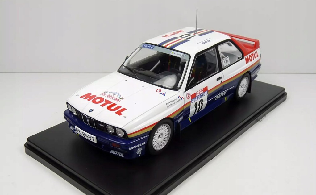 Model kolekcjonerski BMW M3 E30 Rallye Tour de Corse 1987 Beguin - Lenne 1:24 Model kolekcjonerski BMW M3 E30 Rallye Tour de Corse 1987 Beguin - Lenne 1:24