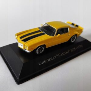 Model kolekcjonerski Chevrolet Camaro Z/28 ( 1970 ) Altaya / IXO 1:43 Uszkodzona gablotka Model kolekcjonerski Chevrolet Camaro Z/28 ( 1970 ) Altaya / IXO 1:43 Uszkodzona gablotka