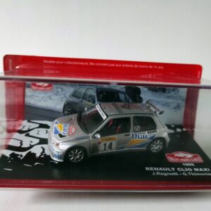 Model kolekcjonerski Renault Clio Maxi Rally Monte Carlo 1995 J. Ragnotti - G. Thimonier 1:43 Model kolekcjonerski Renault Clio Maxi Rally Monte Carlo 1995 J. Ragnotti - G. Thimonier 1:43