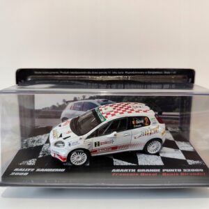 Model kolekcjonerski Abarth Grande Punto S2000 Rajd San Remo 2009 F. Duval - D. Giraudet 1:43