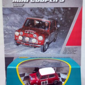 Model kolekcjonerski Mini Cooper S BMC Rally Acropolis 1967 P. Hopkirk - Crellin + Gazetka 1:43