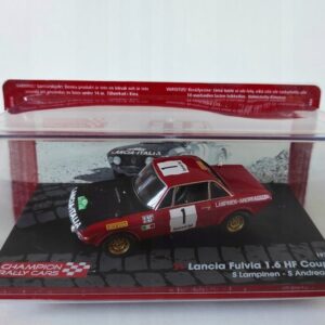 Model kolekcjonerski Lancia Fulvia HF 1.6 Coupe Monte Carlo 1972 S. Lampinen - S.Andreasson 1:43 Model kolekcjonerski Lancia Fulvia HF 1.6 Coupe Monte Carlo 1972 S. Lampinen - S.Andreasson 1:43