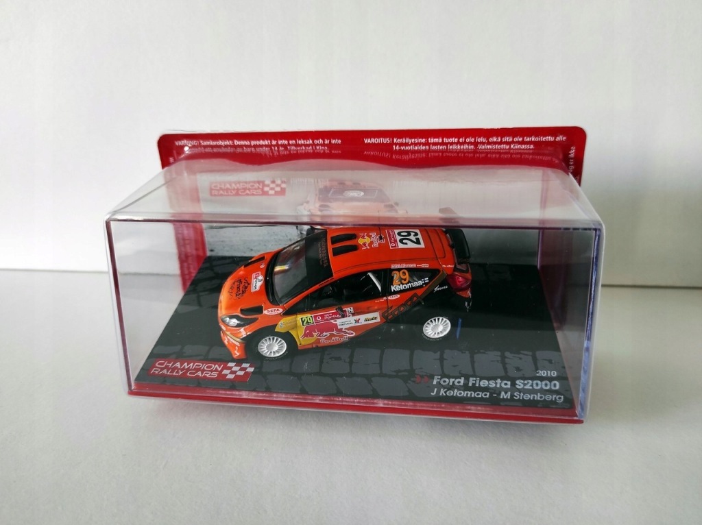 Model kolekcjonerski Ford Fiesta S2000 Rajd Portugalii 2010 J.Ketomaa - M.Stenberg 1:43 Model kolekcjonerski Ford Fiesta S2000 Rajd Portugalii 2010 J.Ketomaa - M.Stenberg 1:43