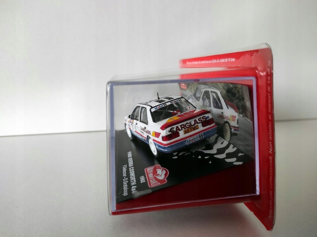 Model kolekcjonerski Ford Sierra Cosworth 4x4 Rally Monte Carlo 92 F.Delecour - D.Grataloup 1:43 Model kolekcjonerski Ford Sierra Cosworth 4x4 Rally Monte Carlo 92 F.Delecour - D.Grataloup 1:43