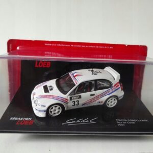 Model kolekcjonerski Toyota Corolla WRC Rally Tour de Corse 2000 S.Loeb - D.Elena 1:43