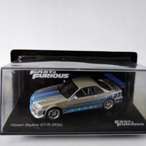 Model kolekcjonerski Nissan Skyline GT-R R34 1999 - 2002 Fast and Furious Szybcy i Wściekli 1:43