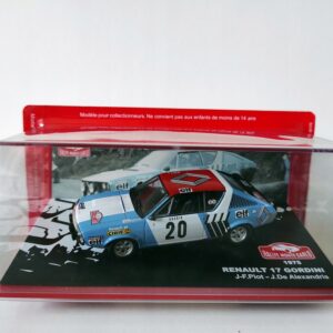 Model kolekcjonerski Renault 17 Gordini Monte Carlo 1975 J-F Piot - J.De Alexandris 1:43 Model kolekcjonerski Renault 17 Gordini Monte Carlo 1975 J-F Piot - J.De Alexandris 1:43