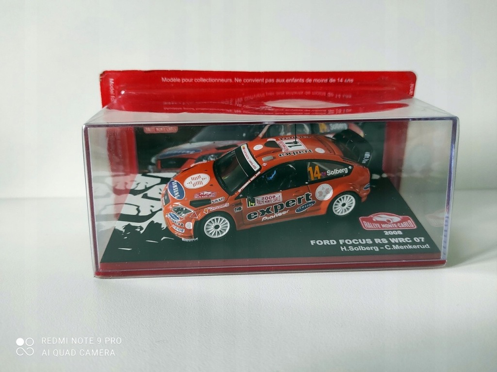 Model kolekcjonerski Ford Focus RS WRC 07 RALLY Monte Carlo 2008 H. Solberg C. Menkerud 1:43 Model kolekcjonerski Ford Focus RS WRC 07 RALLY Monte Carlo 2008 H. Solberg C. Menkerud 1:43