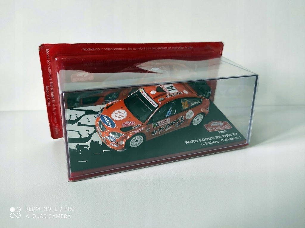 Model kolekcjonerski Ford Focus RS WRC 07 RALLY Monte Carlo 2008 H. Solberg C. Menkerud 1:43 Model kolekcjonerski Ford Focus RS WRC 07 RALLY Monte Carlo 2008 H. Solberg C. Menkerud 1:43