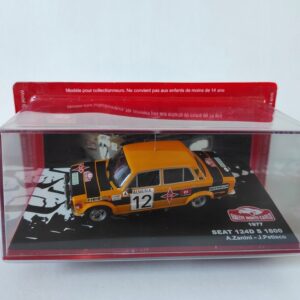 Model kolekcjonerski Seat 124D S 1800 Monte Carlo 1977 A. Zanini - J.Petisco 1:43
