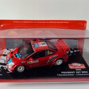 Model kolekcjonerski Peugeot 307 WRC Rally Monte Carlo 2006r Gardemeister - Honkanen 1:43 Model kolekcjonerski Peugeot 307 WRC Rally Monte Carlo 2006r Gardemeister - Honkanen 1:43