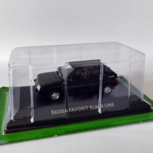 Model kolekcjonerski Skoda Favorit Black Line 1:43 DeAgostini model kolekcjonerski