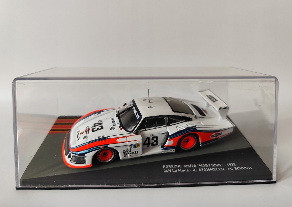 Model kolekcjonerski Porsche 935/78 Moby Dick #43 Le Mans 1978 1:43 DeAgostini Model kolekcjonerski Porsche 935/78 Moby Dick #43 Le Mans 1978 1:43 DeAgostini