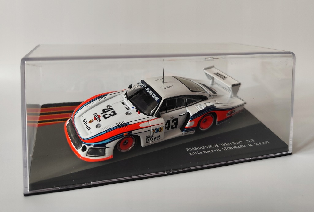 Model kolekcjonerski Porsche 935/78 Moby Dick #43 Le Mans 1978 1:43 DeAgostini Model kolekcjonerski Porsche 935/78 Moby Dick #43 Le Mans 1978 1:43 DeAgostini