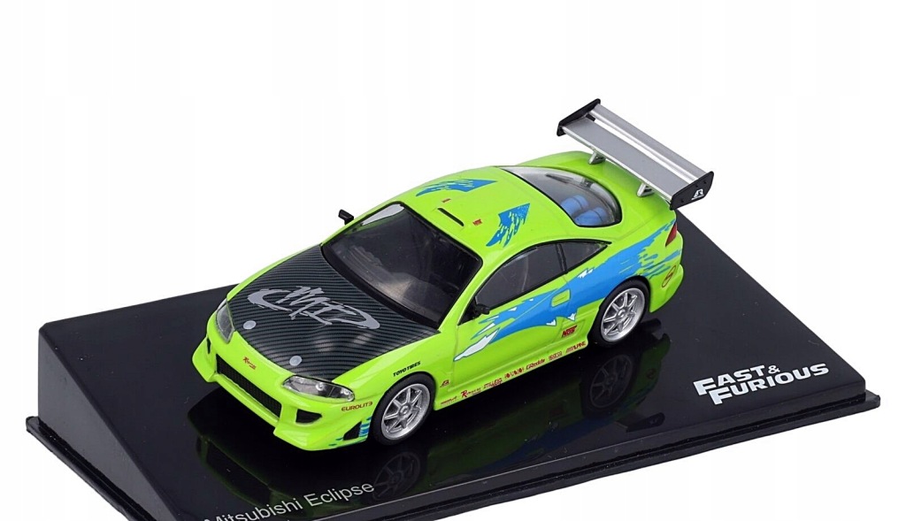 Model kolekcjonerski Mitsubishi Eclipse ( 1995 ) Fast and Furious 1:43 Gazetka HU Model kolekcjonerski Mitsubishi Eclipse ( 1995 ) Fast and Furious 1:43 Gazetka HU
