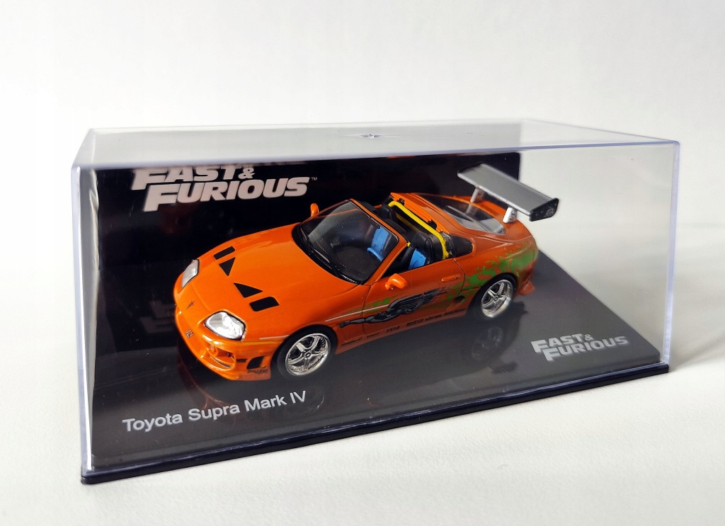 Model kolekcjonerski Toyota Supra Mark IV 1994 Fast & Furious 1:43 DeAgostini Gazetka PL Model kolekcjonerski Toyota Supra Mark IV 1994 Fast & Furious 1:43 DeAgostini Gazetka PL