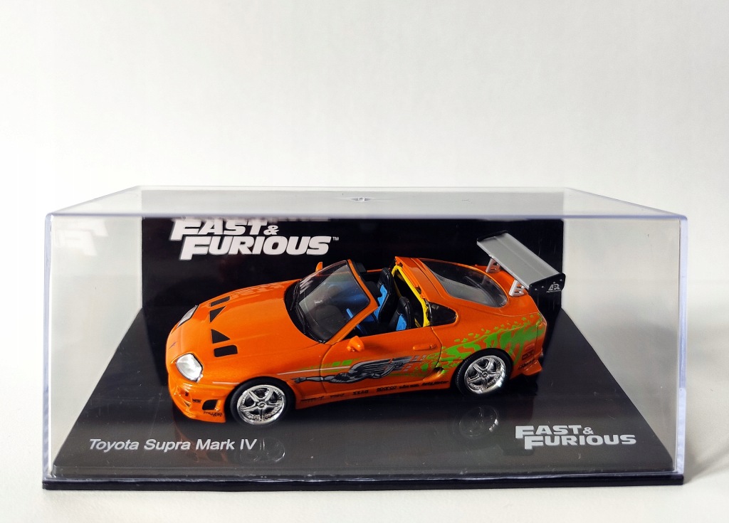 Model kolekcjonerski Toyota Supra Mark IV 1994 Fast & Furious 1:43 DeAgostini Gazetka PL Model kolekcjonerski Toyota Supra Mark IV 1994 Fast & Furious 1:43 DeAgostini Gazetka PL