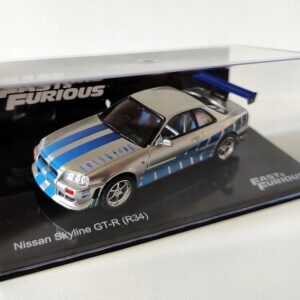 Model kolekcjonerski Nissan Skyline GT-R R34 Fast & Furious 1:43 DeAgostini Gazetka PL
