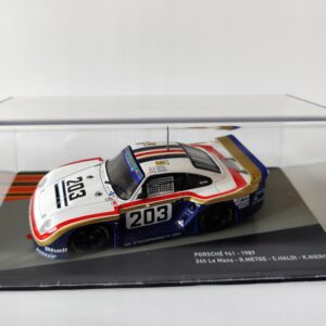 Model kolekcjonerski Porsche 961 1987 #203 24h Le Mans R. Metge - C. Haldi DeAgostini 1:43