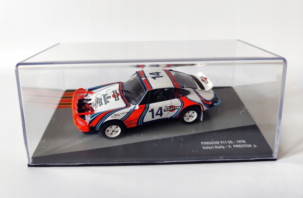 Model kolekcjonerski Porsche 911 SC 1978 #14 Safari Rally DeAgostini 1:43 Model kolekcjonerski Porsche 911 SC 1978 #14 Safari Rally DeAgostini 1:43