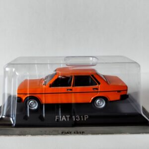 Model kolekcjonerski Fiat 131P pomarańczowy złota kolekcja kultowe auta PRL DeAgostini 1:43