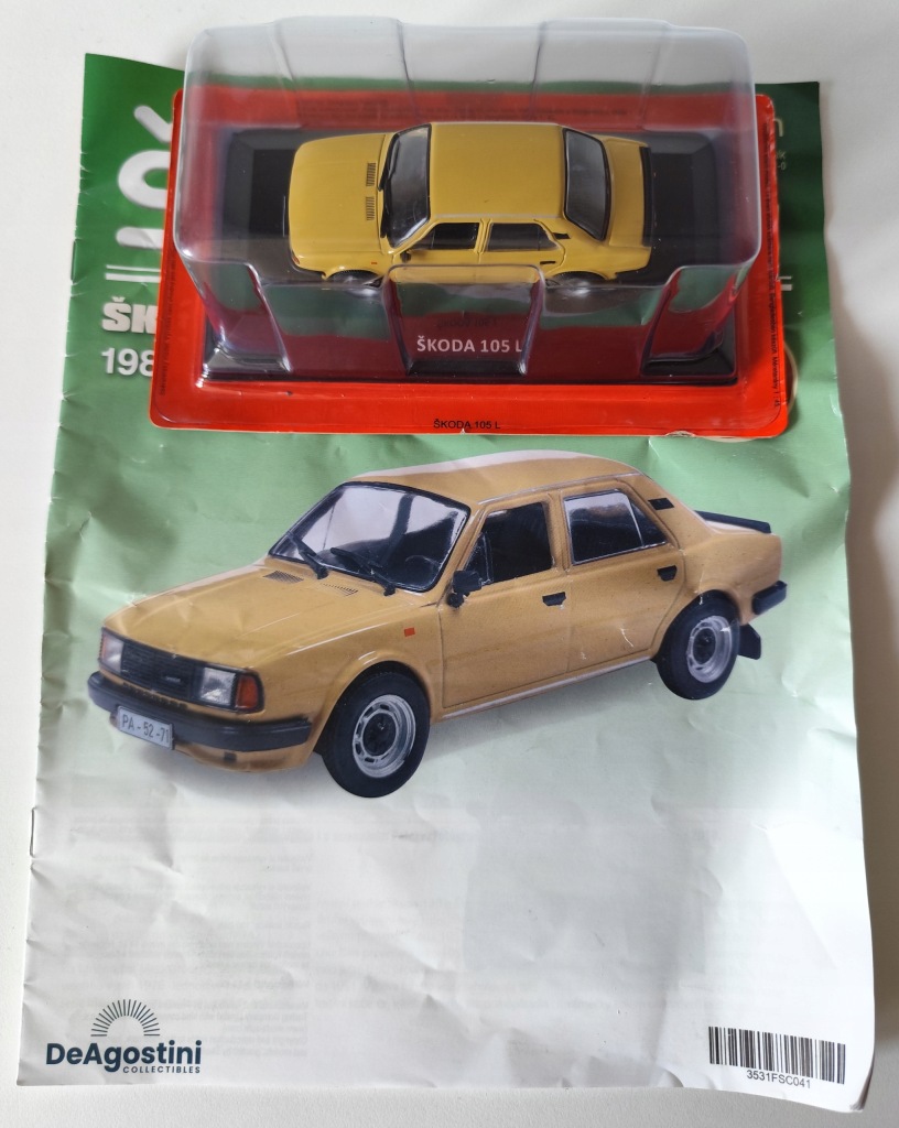 Model kolekcjonerski Skoda 105 L 1984 Kaleidoskop DeAgostini 1:43 Model kolekcjonerski Skoda 105 L 1984 Kaleidoskop DeAgostini 1:43