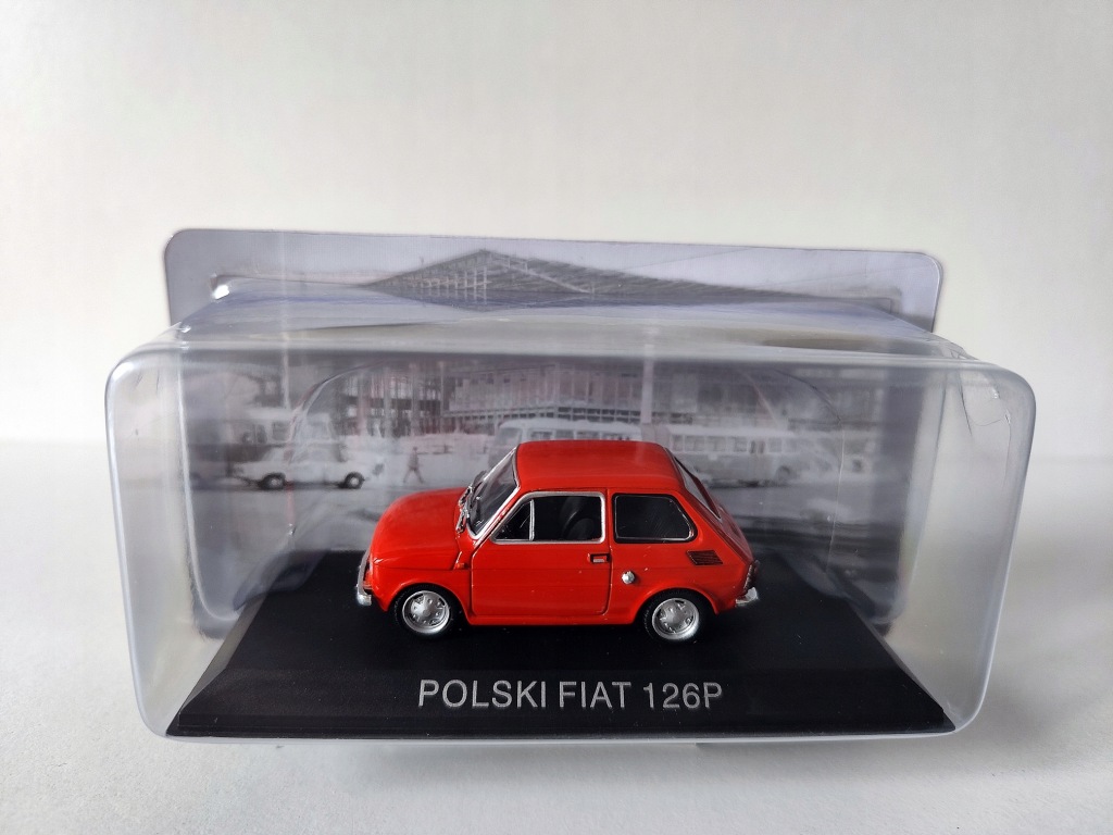 Model kolekcjonerski Polski Fiat 126p Kultowe Maluchy NR 1 Hachette 1:43 Model kolekcjonerski Polski Fiat 126p Kultowe Maluchy NR 1 Hachette 1:43