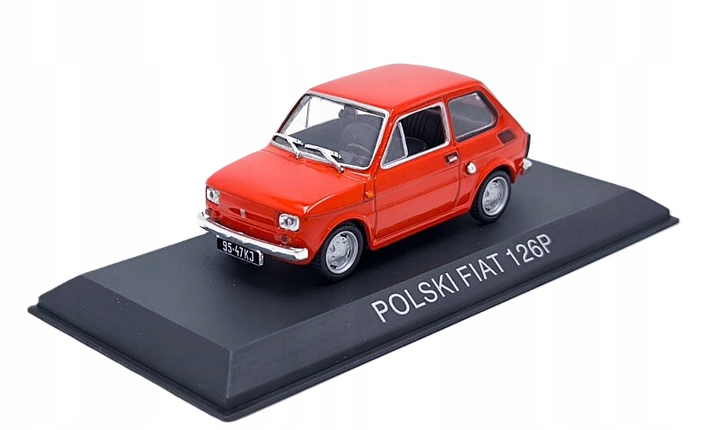 Model kolekcjonerski Polski Fiat 126p Kultowe Maluchy NR 1 Hachette 1:43 Model kolekcjonerski Polski Fiat 126p Kultowe Maluchy NR 1 Hachette 1:43