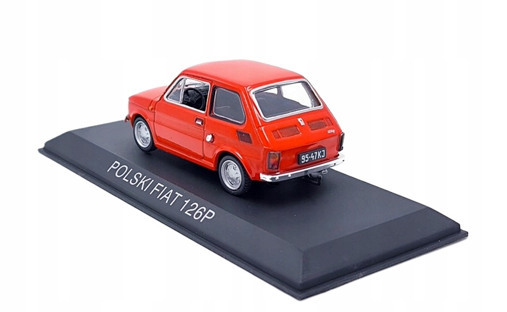 Model kolekcjonerski Polski Fiat 126p Kultowe Maluchy NR 1 Hachette 1:43 Model kolekcjonerski Polski Fiat 126p Kultowe Maluchy NR 1 Hachette 1:43