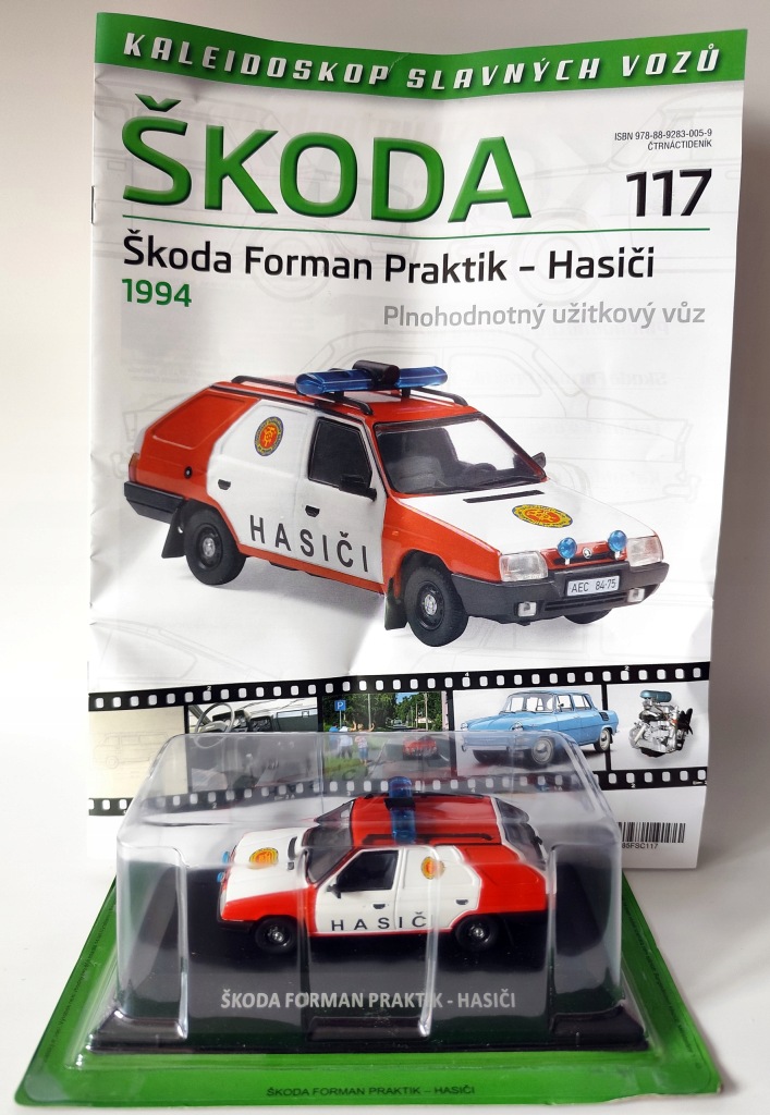 Model kolekcjonerski Skoda Forman Praktik Hasici Straż Pożarna Kaleidoskop DeAgostini CZ 1:43 Model kolekcjonerski Skoda Forman Praktik Hasici Straż Pożarna Kaleidoskop DeAgostini CZ 1:43